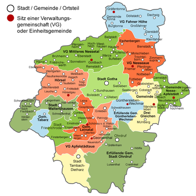 Landkreis Gotha :: Region :: Städte & Gemeinden