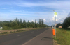 Bushaltestelle an der Herrenhöfer Landstraße im Ohrdrufer Gewerbegebiet.
