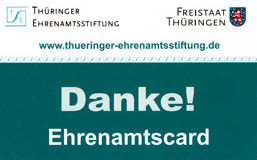 Die Thüringer Ehrenamtscard ermöglicht ihren Inhabern Vergünstigungen landesweit.